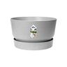 Plastic Round Bowl with Saucer Grey 33cm