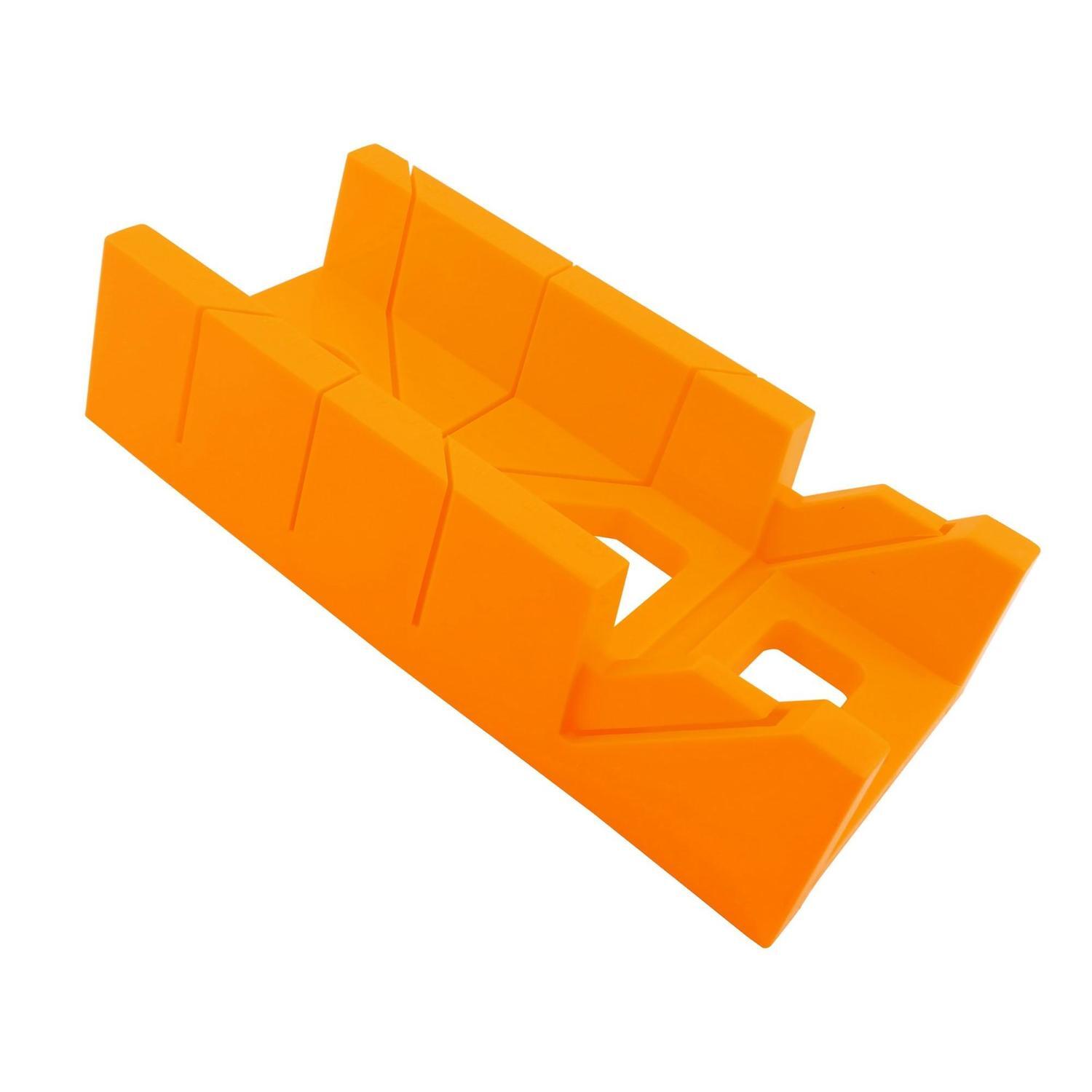 Plastic Mitre Box 300 x 135 x 75mm Orange