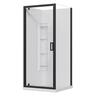 Urban 2 Sided Corner Mould Acrylic Shower 900 x 900 x 2015mm Black