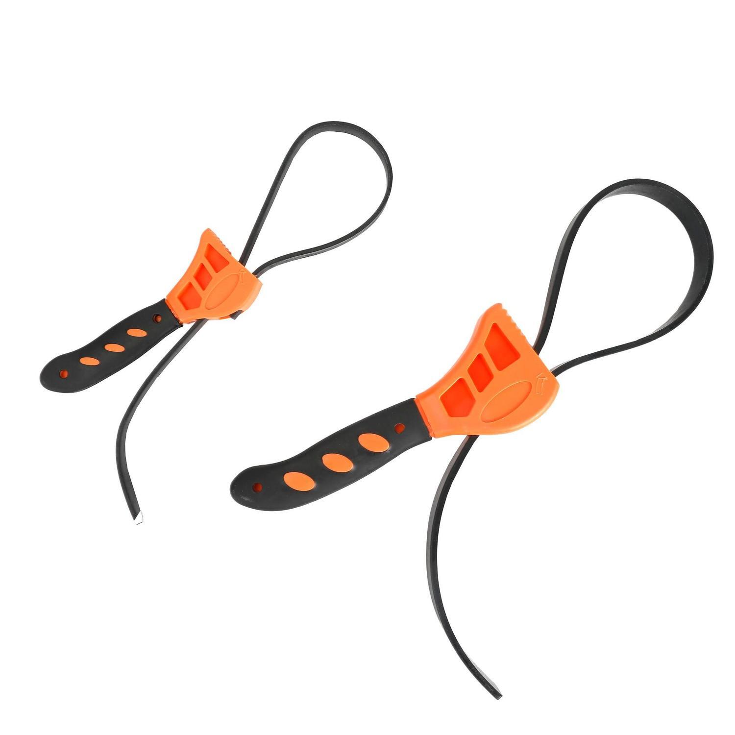 Wrench Adjust Rubber-Strap 2piece 617 x 19 x 5 mm/490 × 11 × 3 mm Orange,Black
