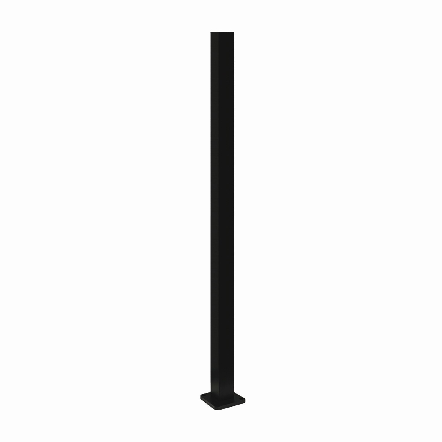 Aluminium Flanged Fence Post H:1050mm, W:60mm, D:60mm