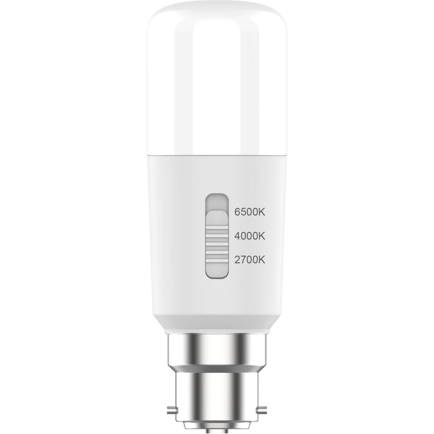 Light Bulb LED Brightstik Multi-Watt Tri-Colour Dimmable Bayonet Cap