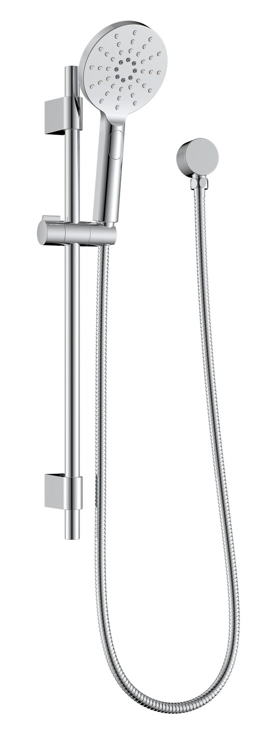 Piatta Slide Rail Shower with Elbow  Chrome