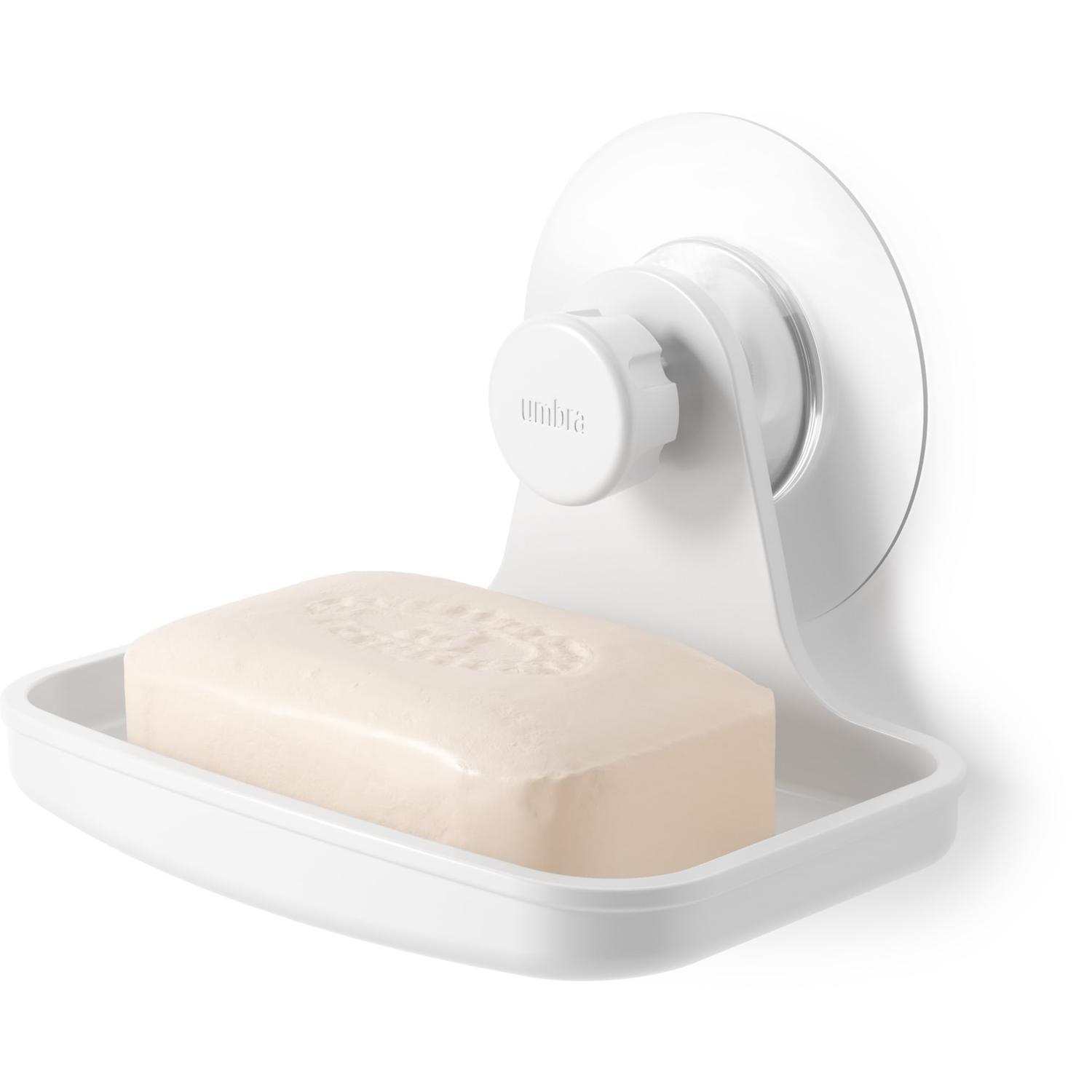 Adhesive Soap Dish  White