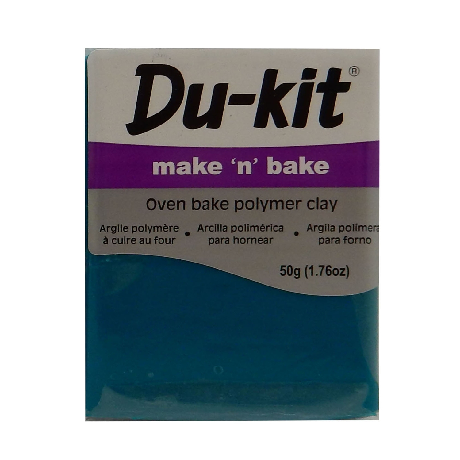 Oven Bake Polmer Clay 50 g Teal