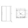 2 Sided Frameless Sliding Corner Mould Acrylic Shower Right Hand 1200 x 1000 x 2040mm Chrome