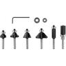 Edge Cutting Router Bit Set 6PC 1/4INC