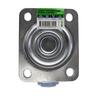 Rubber Swivel Castor 80mm Blue