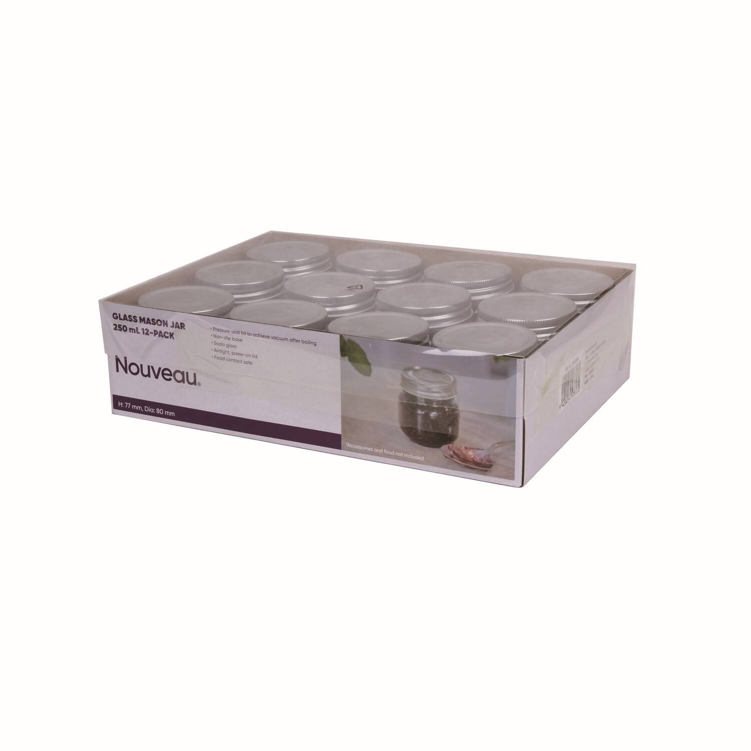 Preserving Jar Soda Glass 250ml 12 Pack