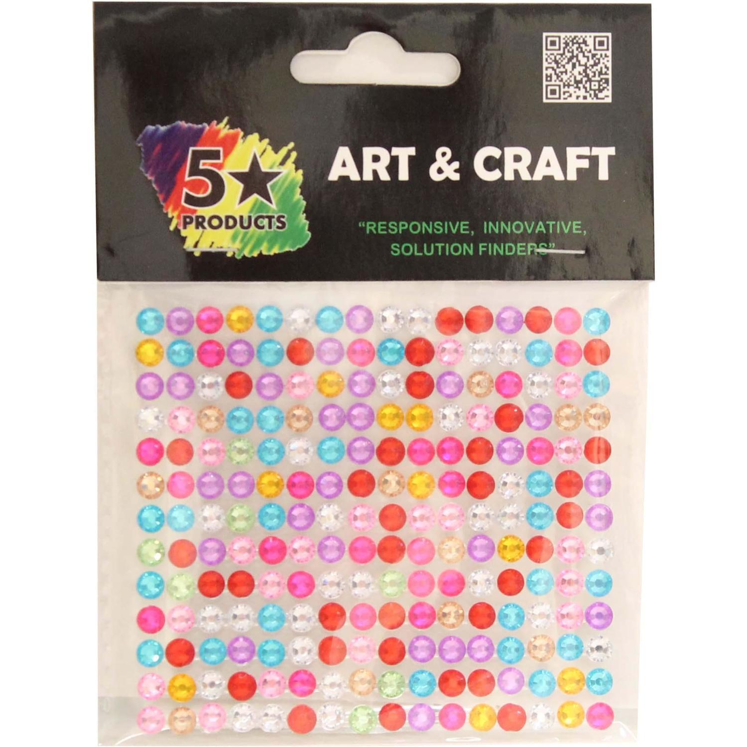 Self Stick Acrylic Gems Stones 132 Pieces