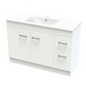 Cashmere Classic Floorstanding Vanity W: 1190mm D: 455mm H: 850mm White Melamine