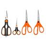 4 piece Scissors Set 216mm/203mm X 2/140mm Orange,Black