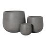 Tulip Round Terrazzo Pot M Light Grey
