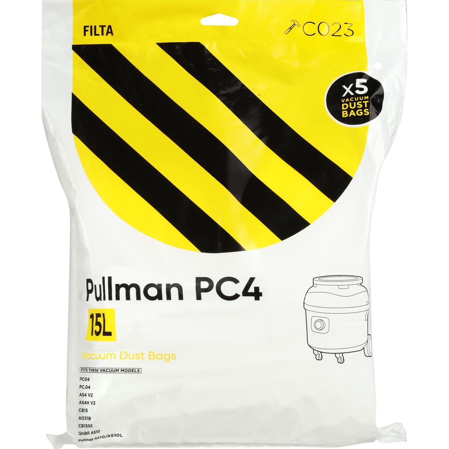 Vacuum Dust Bag To Suit Pullman PC4.0 Quickfind C023