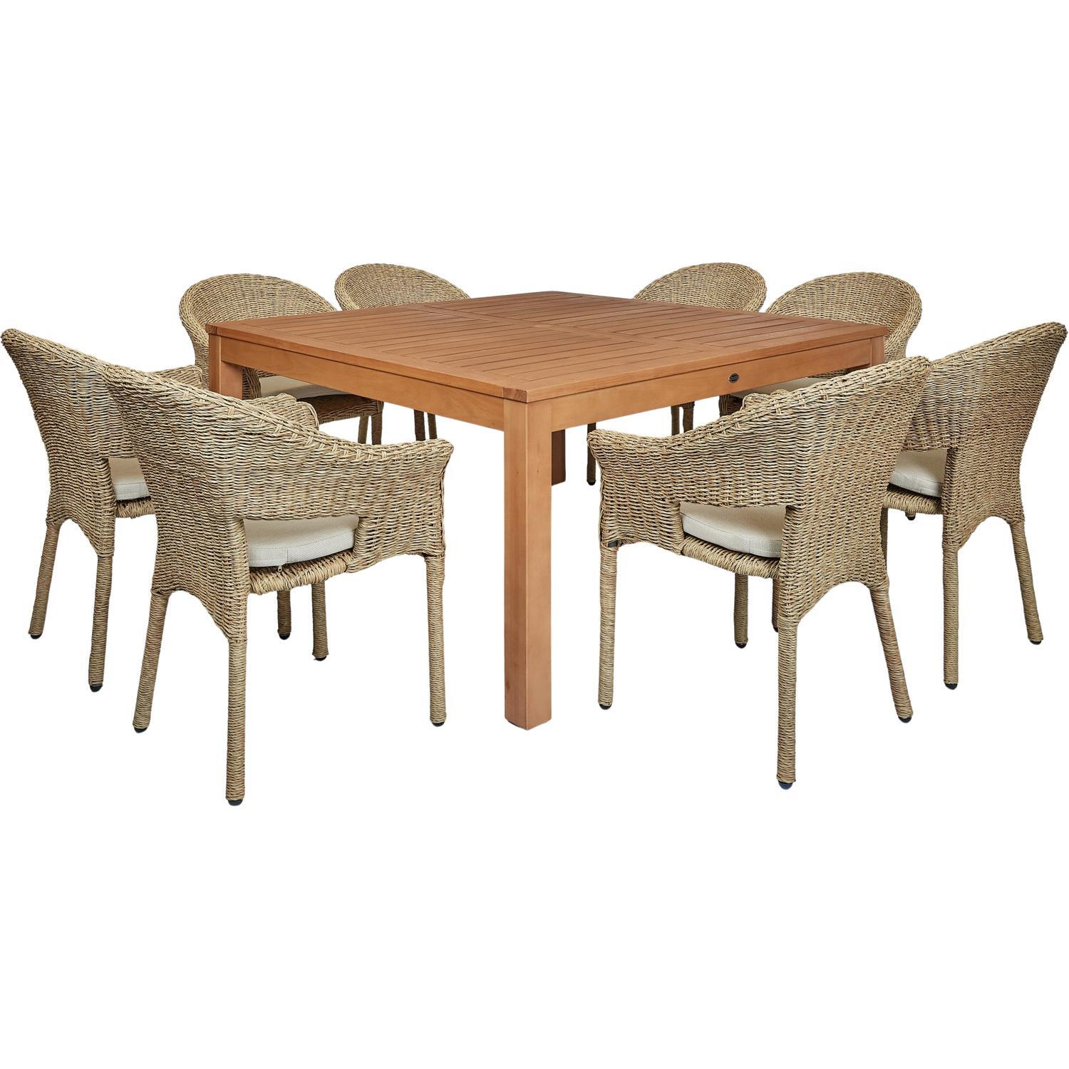 Palau Outdoor 9 Piece Dining Setting