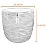 Lightweight Rib Egg Pot Ivory M