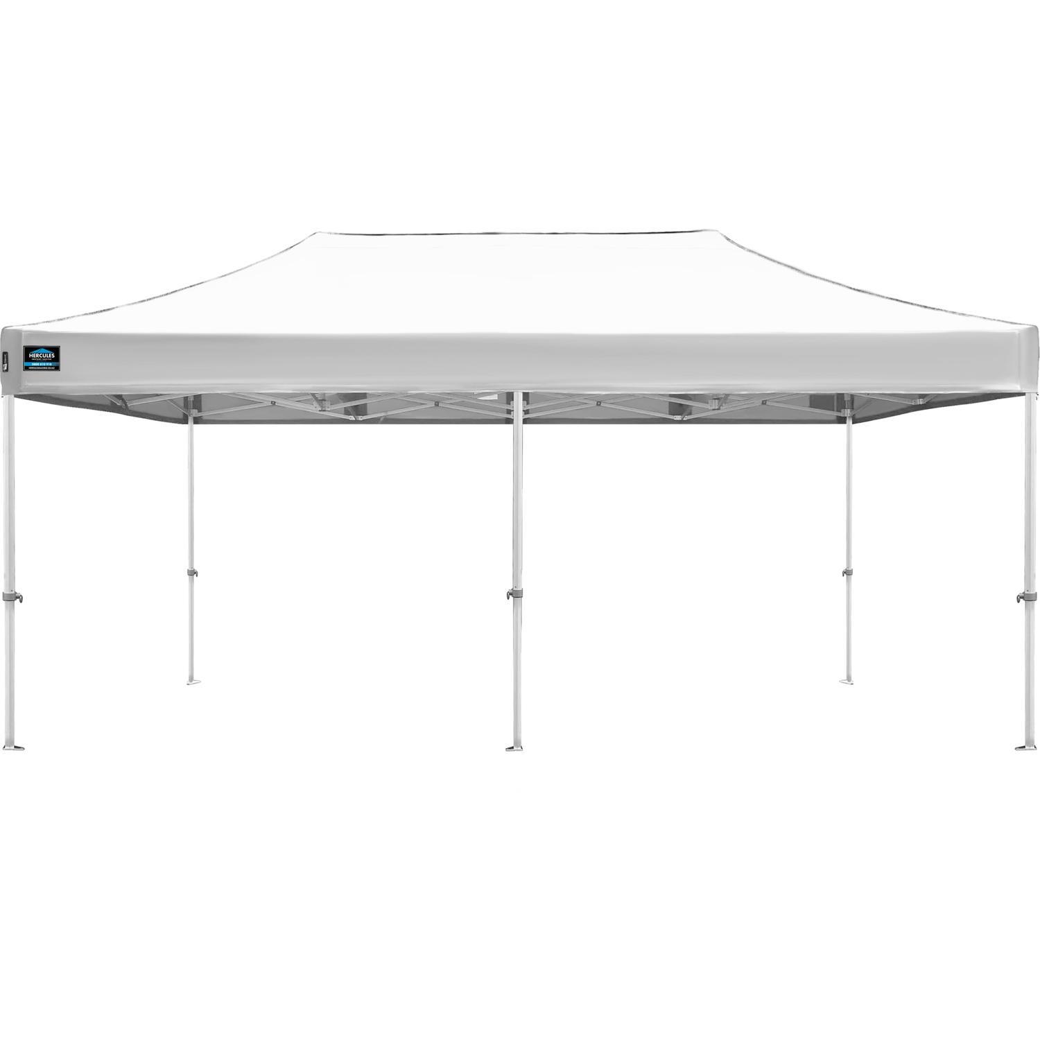 Hercules Hex 45A Alloy Gazebo 3x6m White