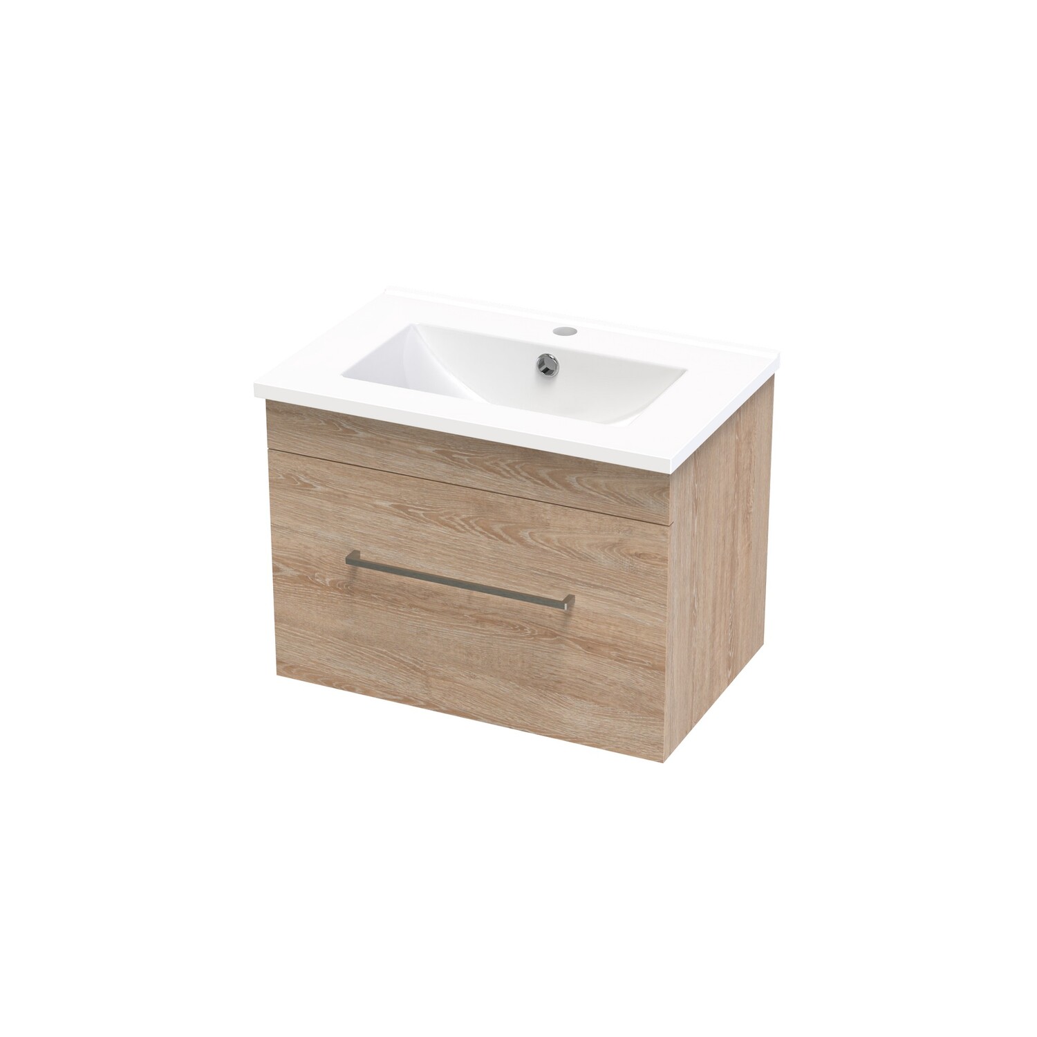 Cashmere Slim Single Drawer Wall Hung Vanity