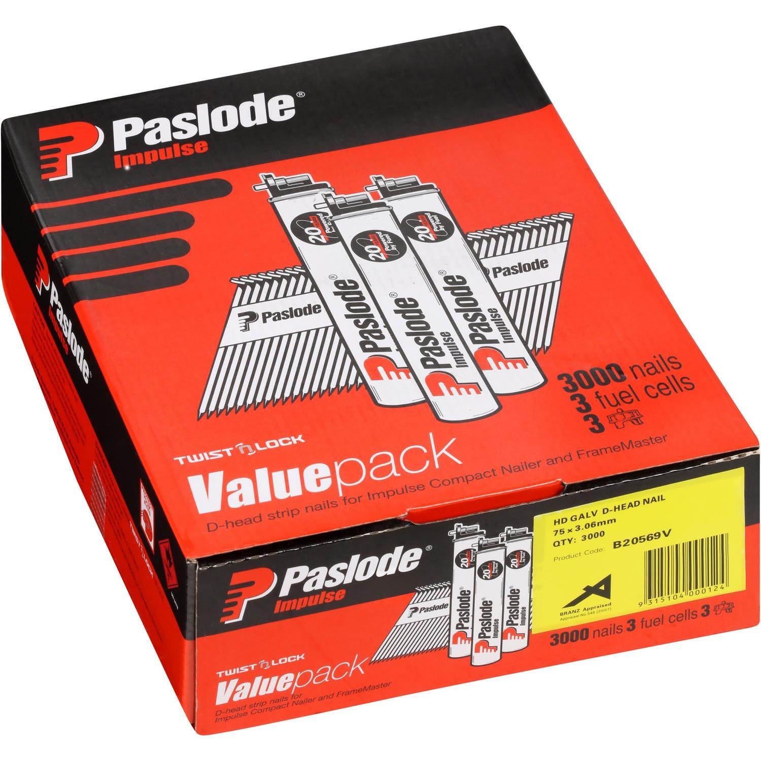 Collated Nails Value Pack with Fuel Cells