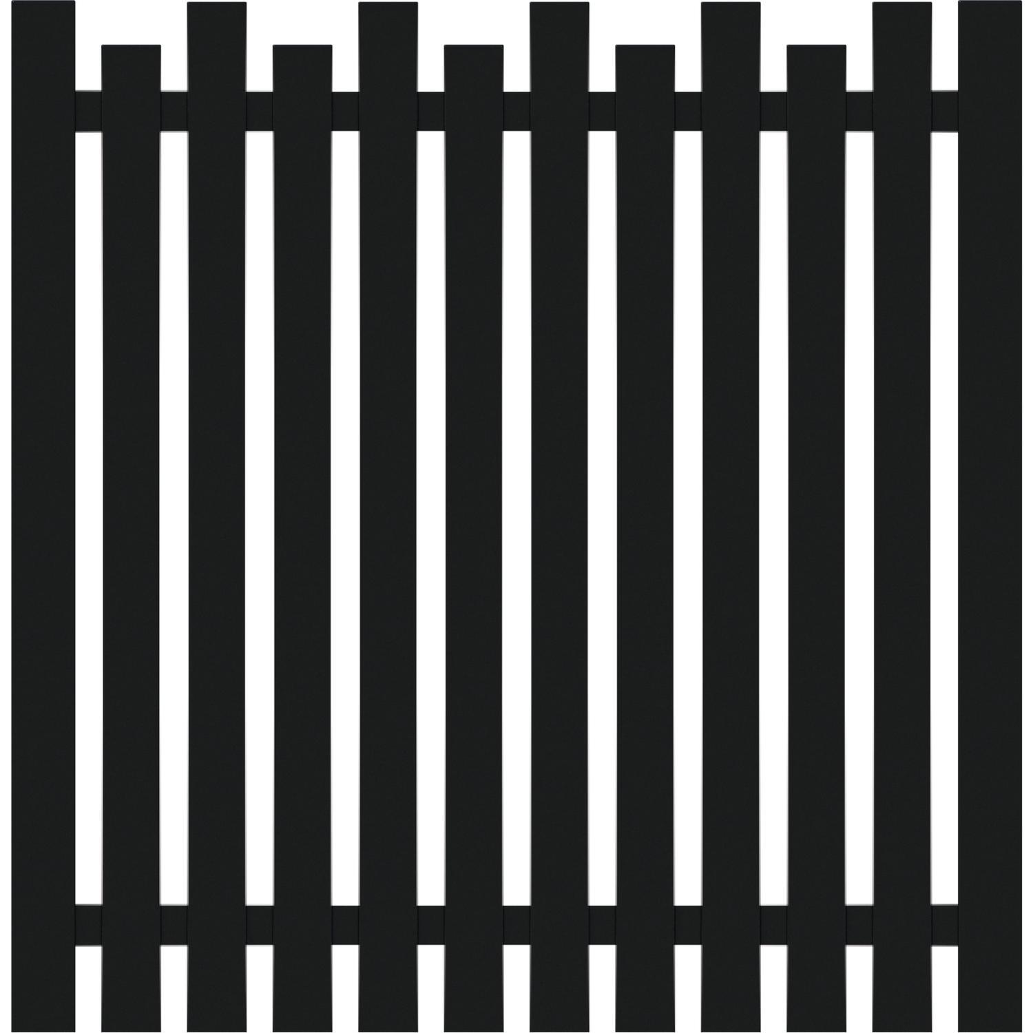 Belle Aluminium Adjustable Gate Kitset H: 1200mm W: 1180mm Black