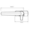 Window Fastener Left Hand Black