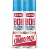808 Silicone Spray 500ml Twin Pack
