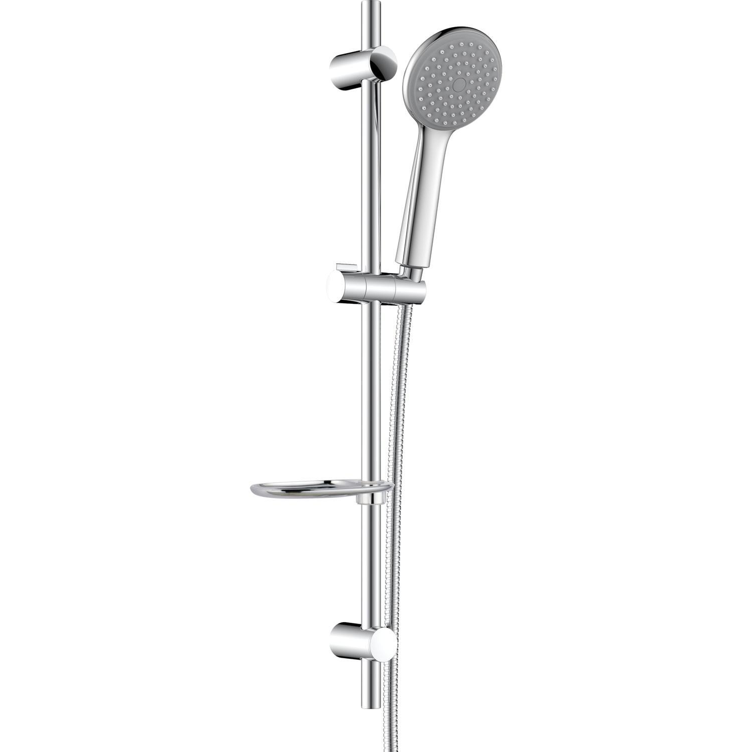 Vivo Slide Shower with Soap Dish  Chrome