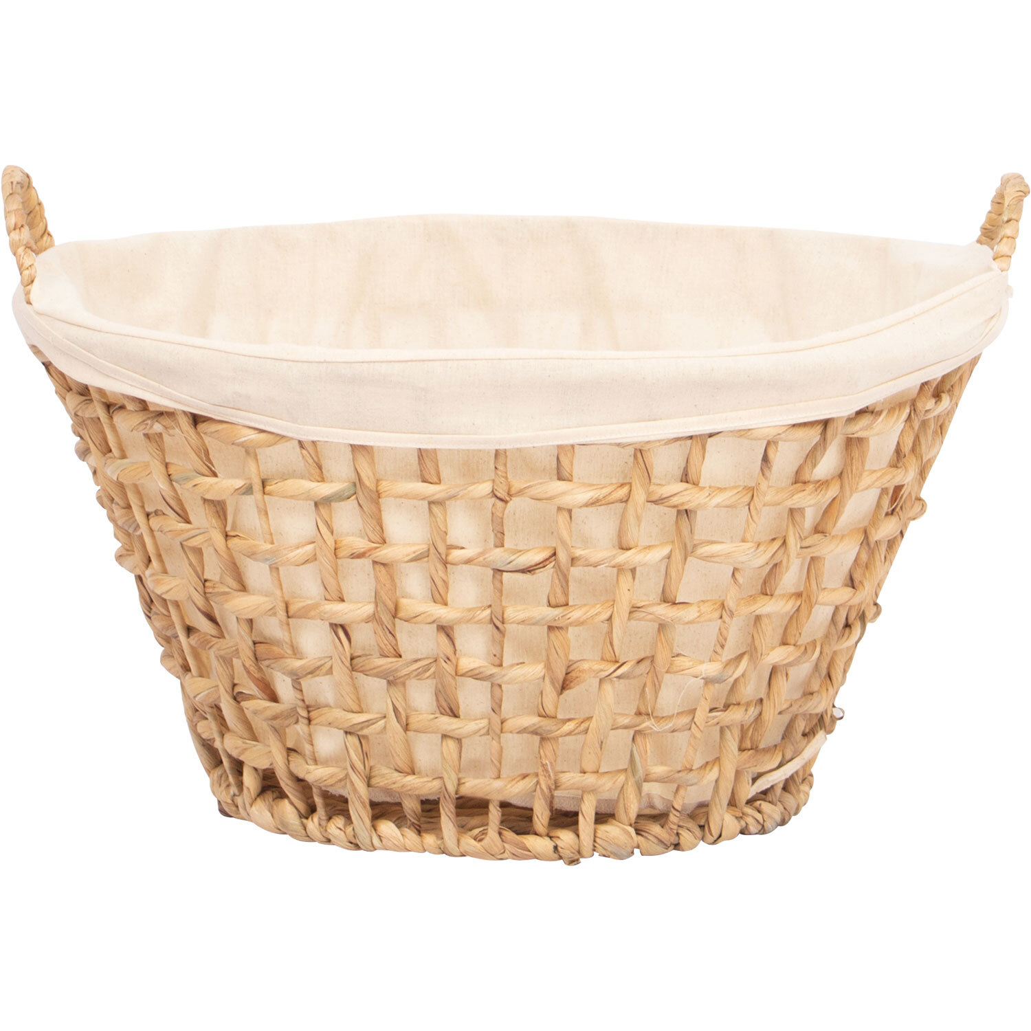 Woven Laundry Basket H: 260mm, W: 500mm, D: 400mm Natural