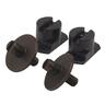Picture Hanger Aluminium Powder Coated Finish Black 2 Pack