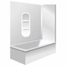 Cubit Bath Set No. 1 Single Swing Bathscreen Moulded Wall