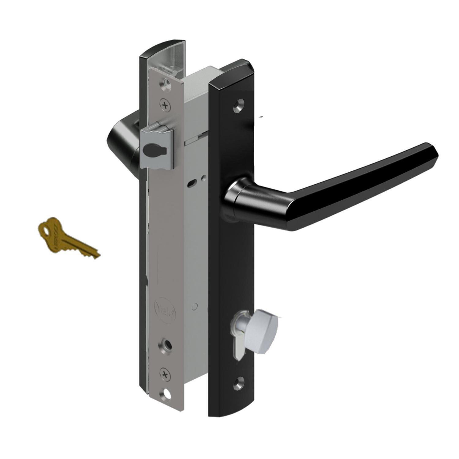 Entrance lock hinged 1-Point Black