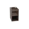 Wall Hung Vanity Open Shelf Cabinet 300mm Charred Walnut