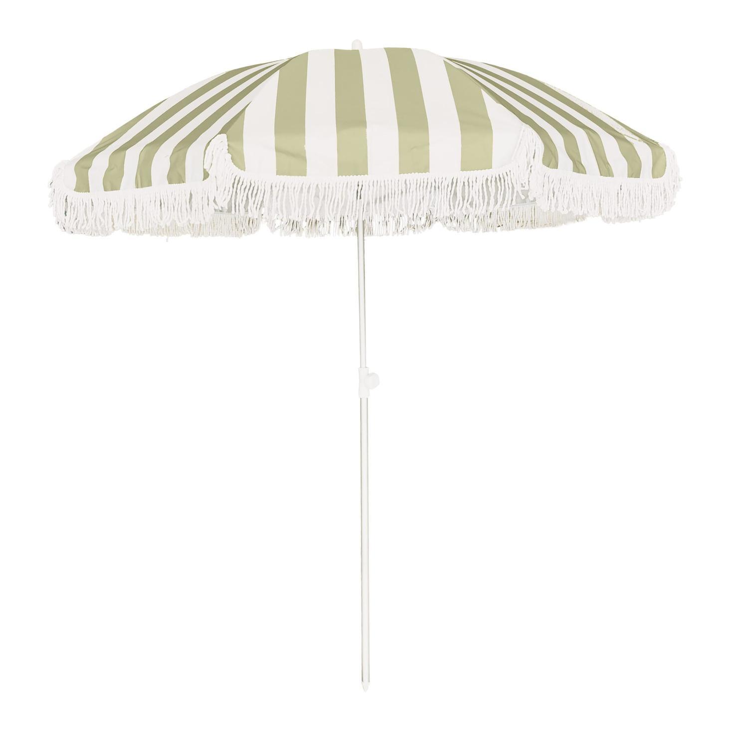 Beach Umbrella 2 m Sage Green Stripe