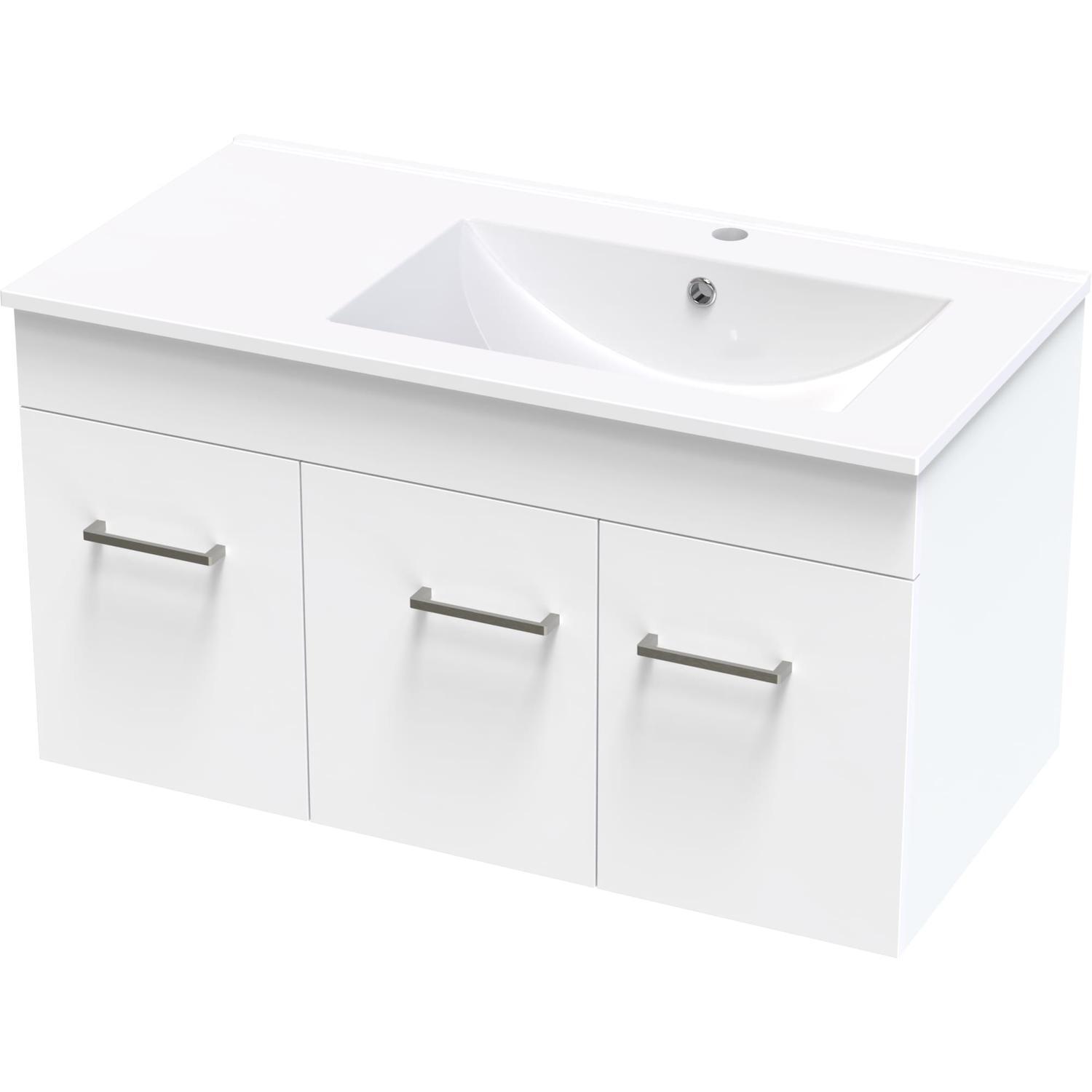 Classic Valley 900 Right Hand Bowl Wall Ultra Gloss White