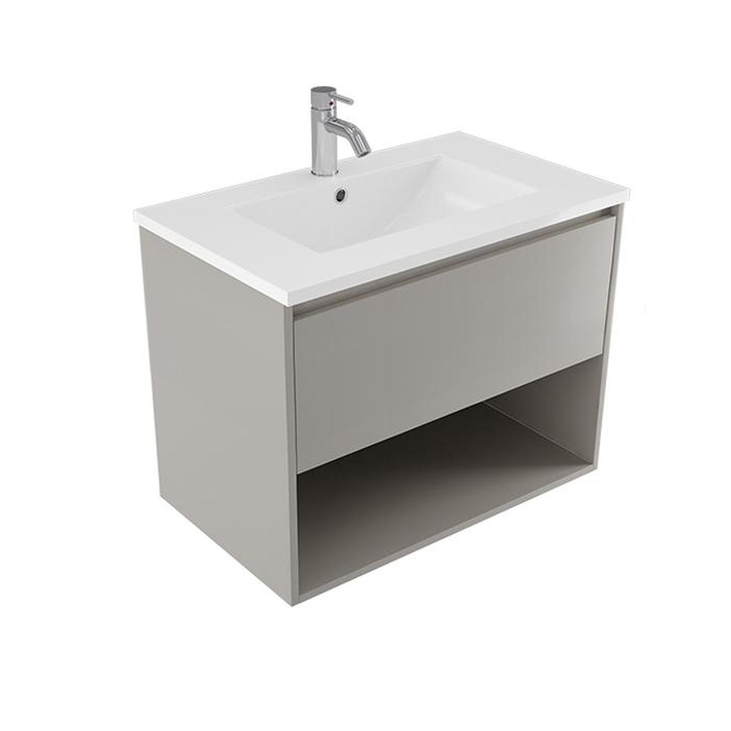 Wall Vanity 750mm Grey