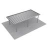 Single Carport L: 7250mm, W:3600mm, H:2100mm Zinc