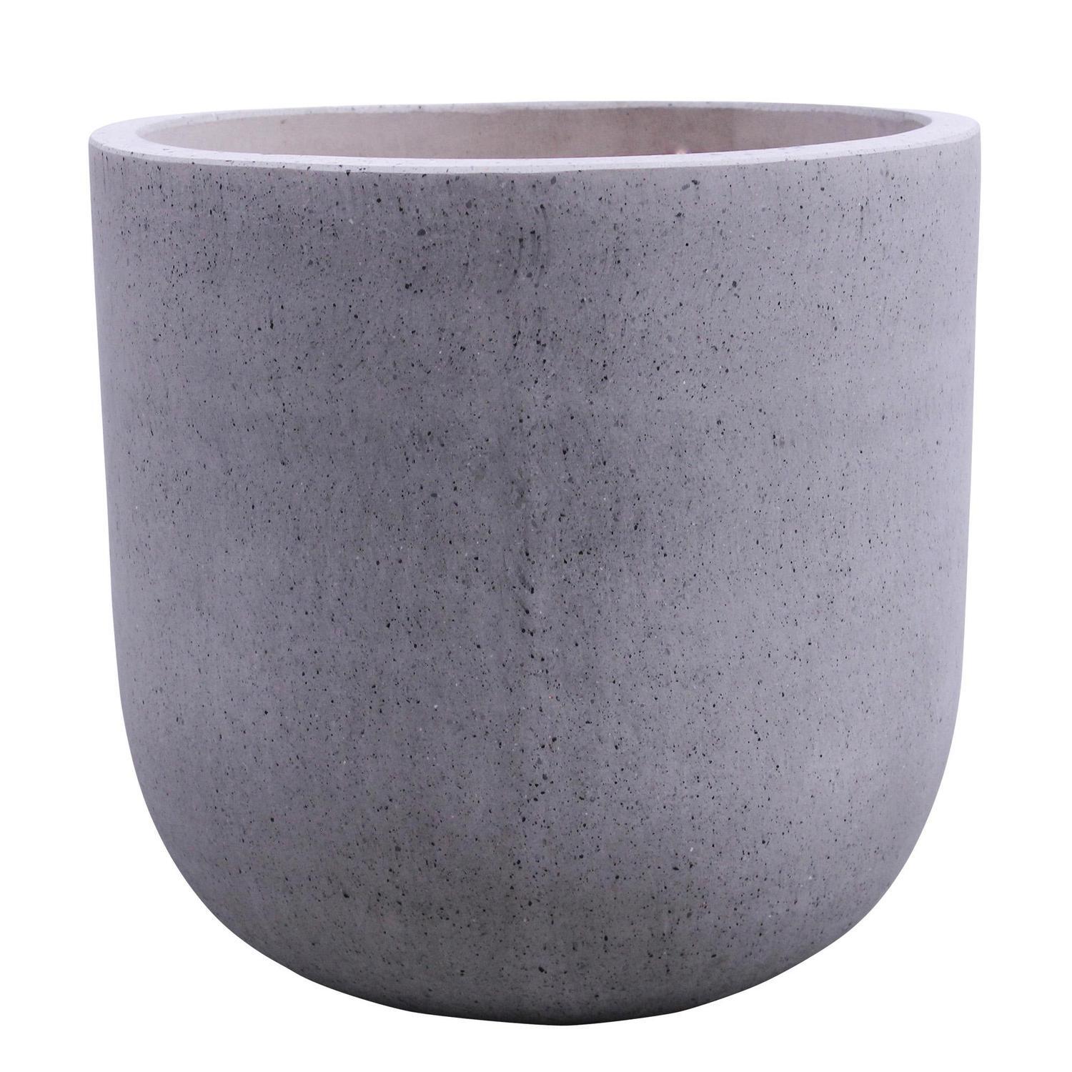 Egg Terrazzo Pot XL Grey