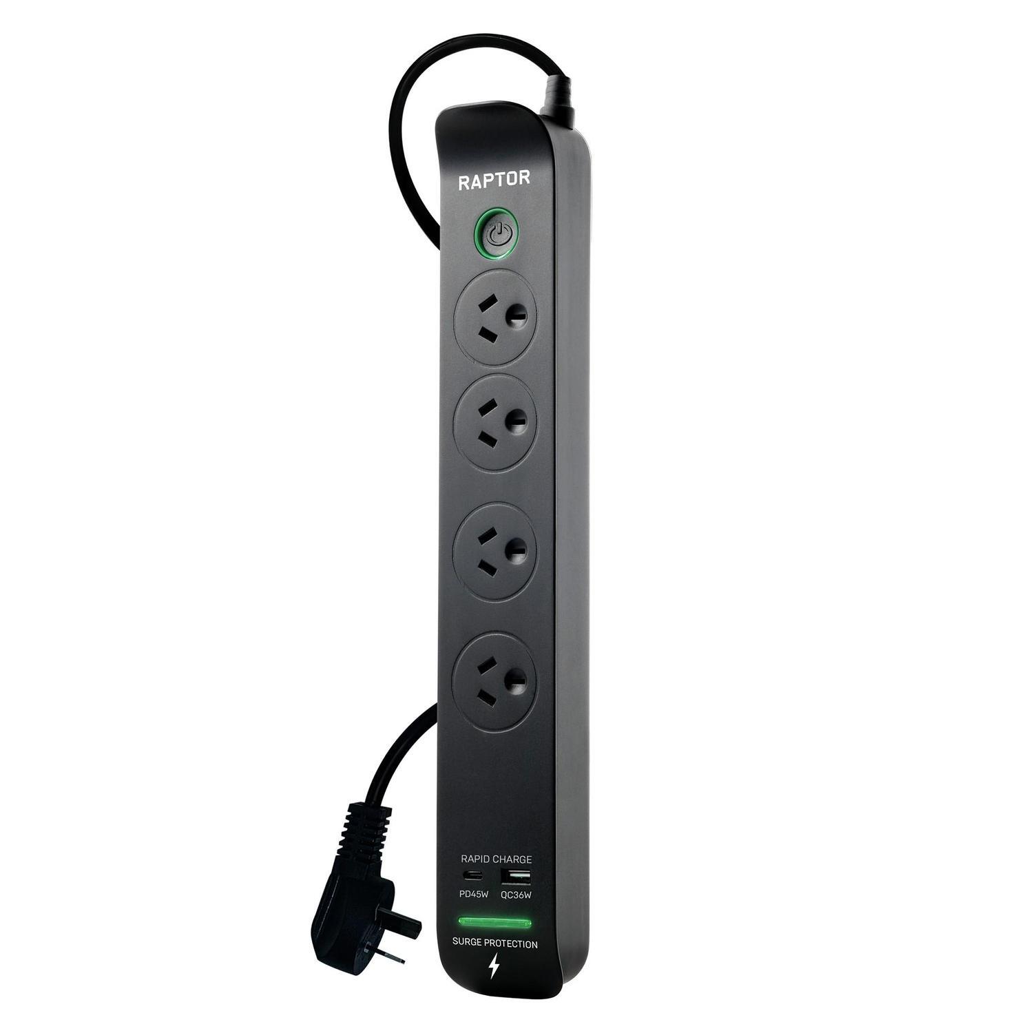 Raptor 4 Outlet Slimline 45W PD Powerboard