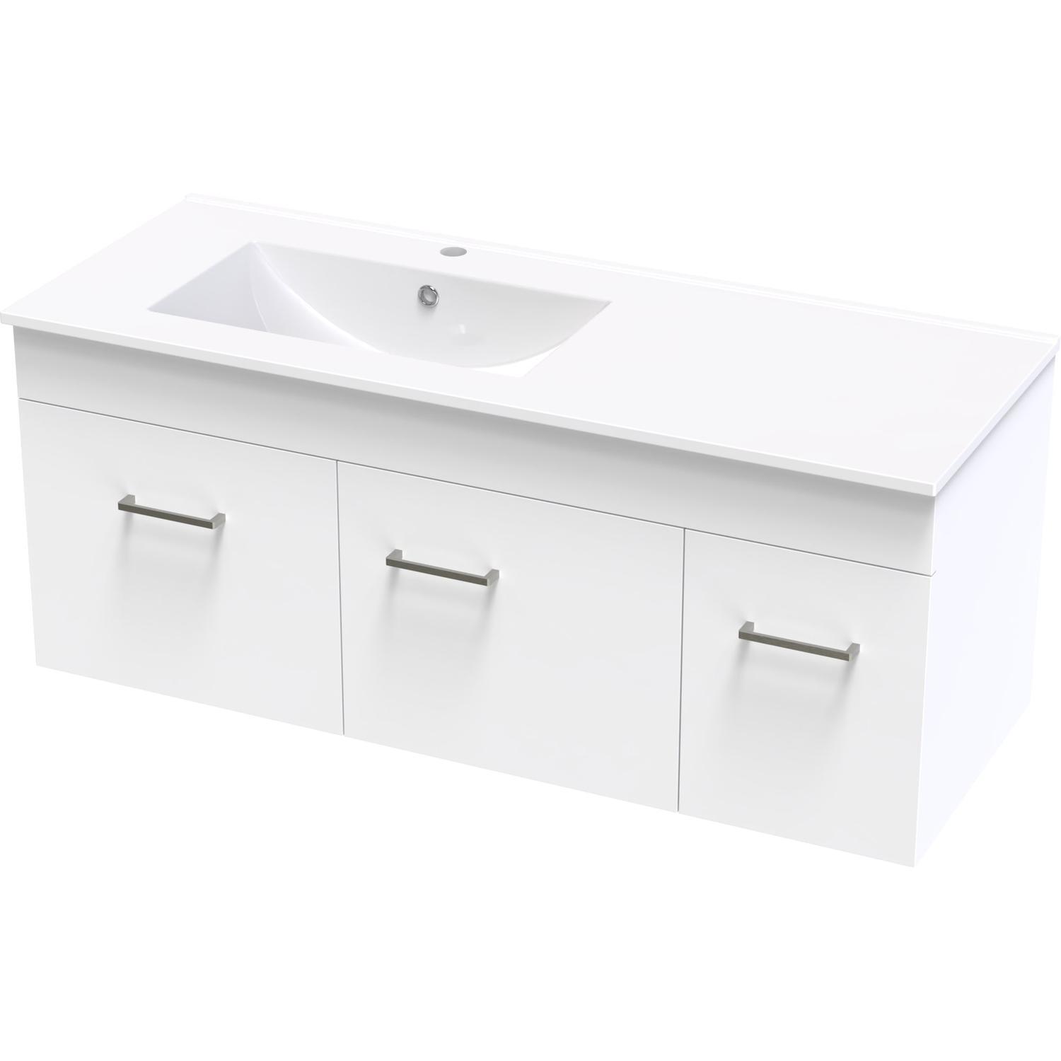 Classic Valley 1200 Left Hand Bowl Wall Ultra Gloss White
