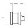 Paradigm Deadbolt Round Rose