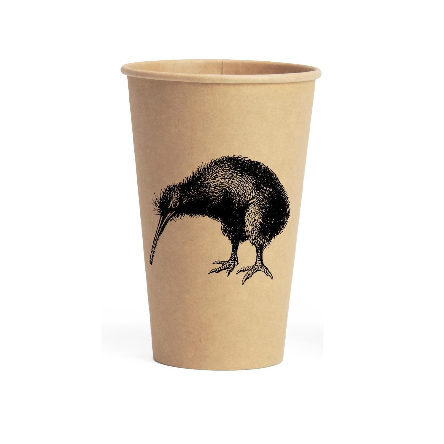 ECO Kiwiana Paper Cup 15 Pack 470ml Assorted Colours