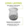Round Clear Sleeve Glides with Felt 30 to 35mm