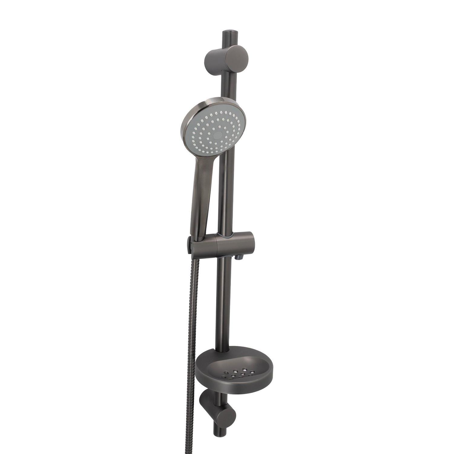 Shower Rail  Gun Metal