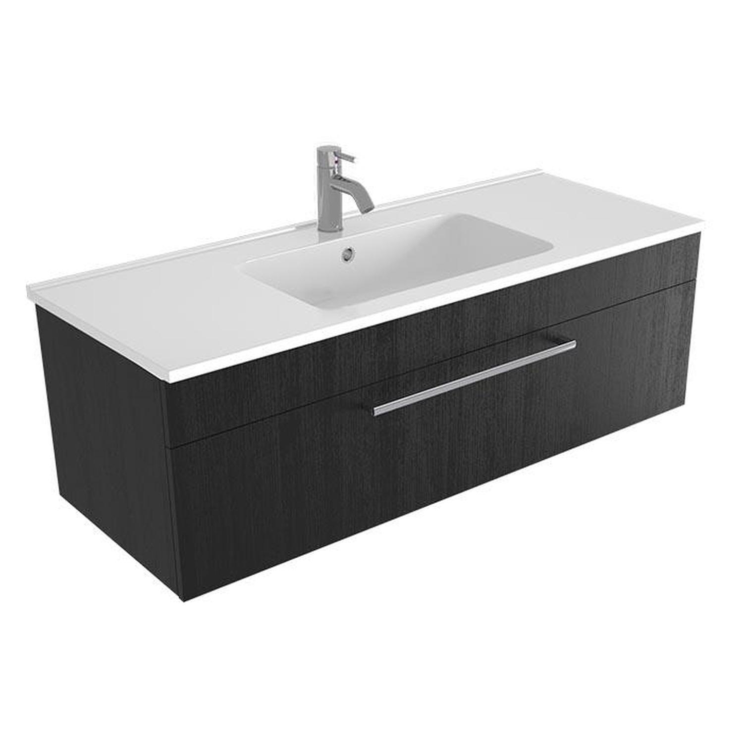 Wall Vanity 1200mm Black