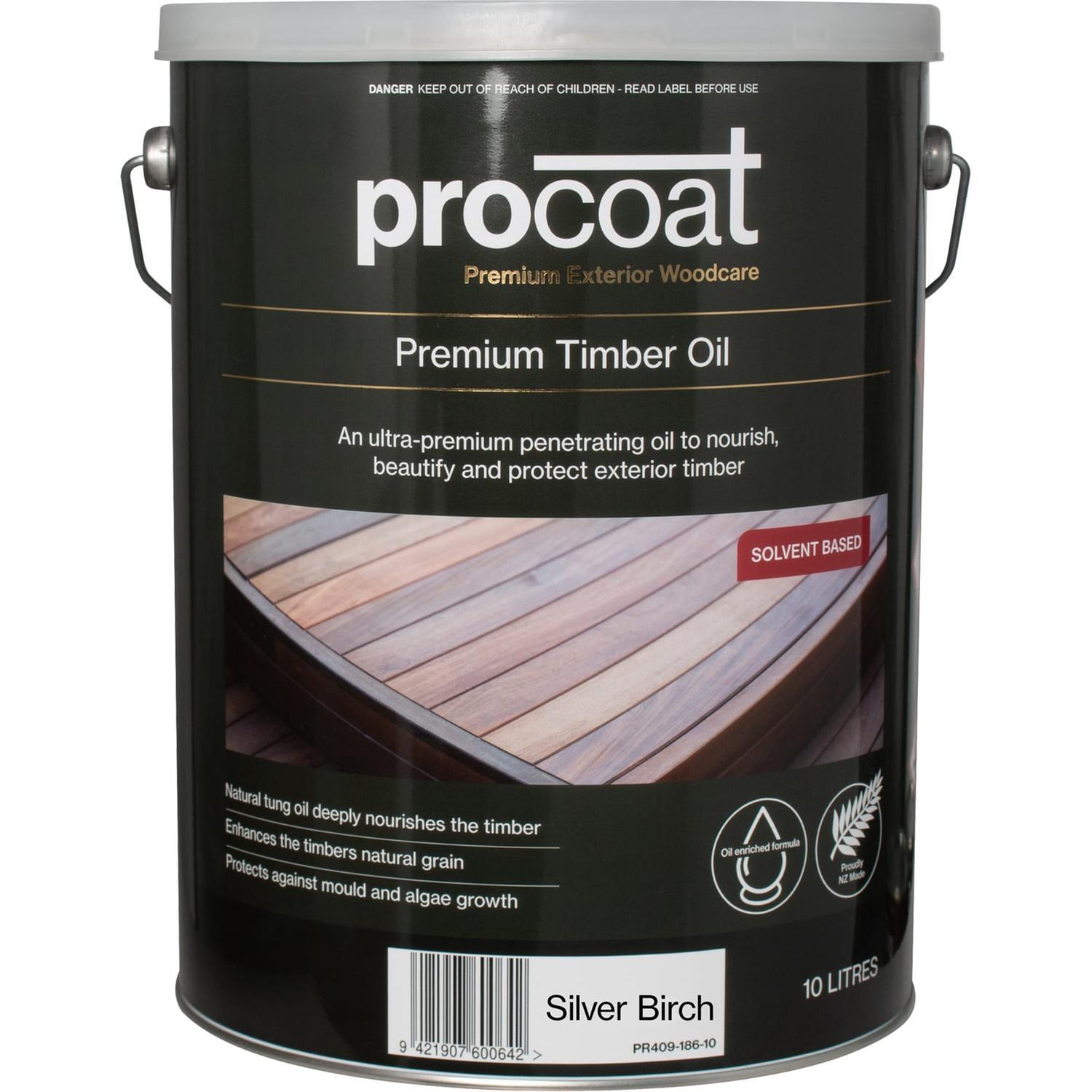 Premium Exterior Timber Oil 10L Silver Birch