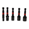 5 Piece Impact Nut Driver and Socket Adaptor Set