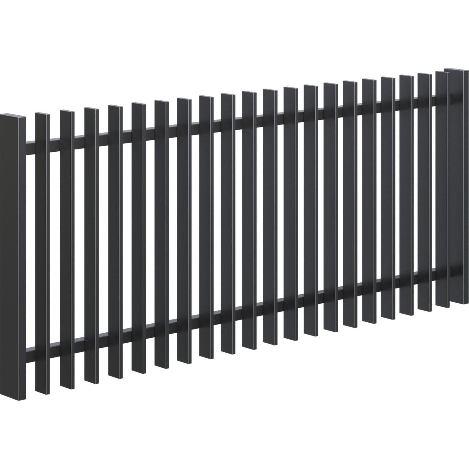 Vertex Adjustable Driveway Gate 950mm high x up to 2250mm wide, Black