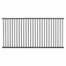 Aluminium Pool Flat Top Fence Panel H:1200mm, W:2450mm Black