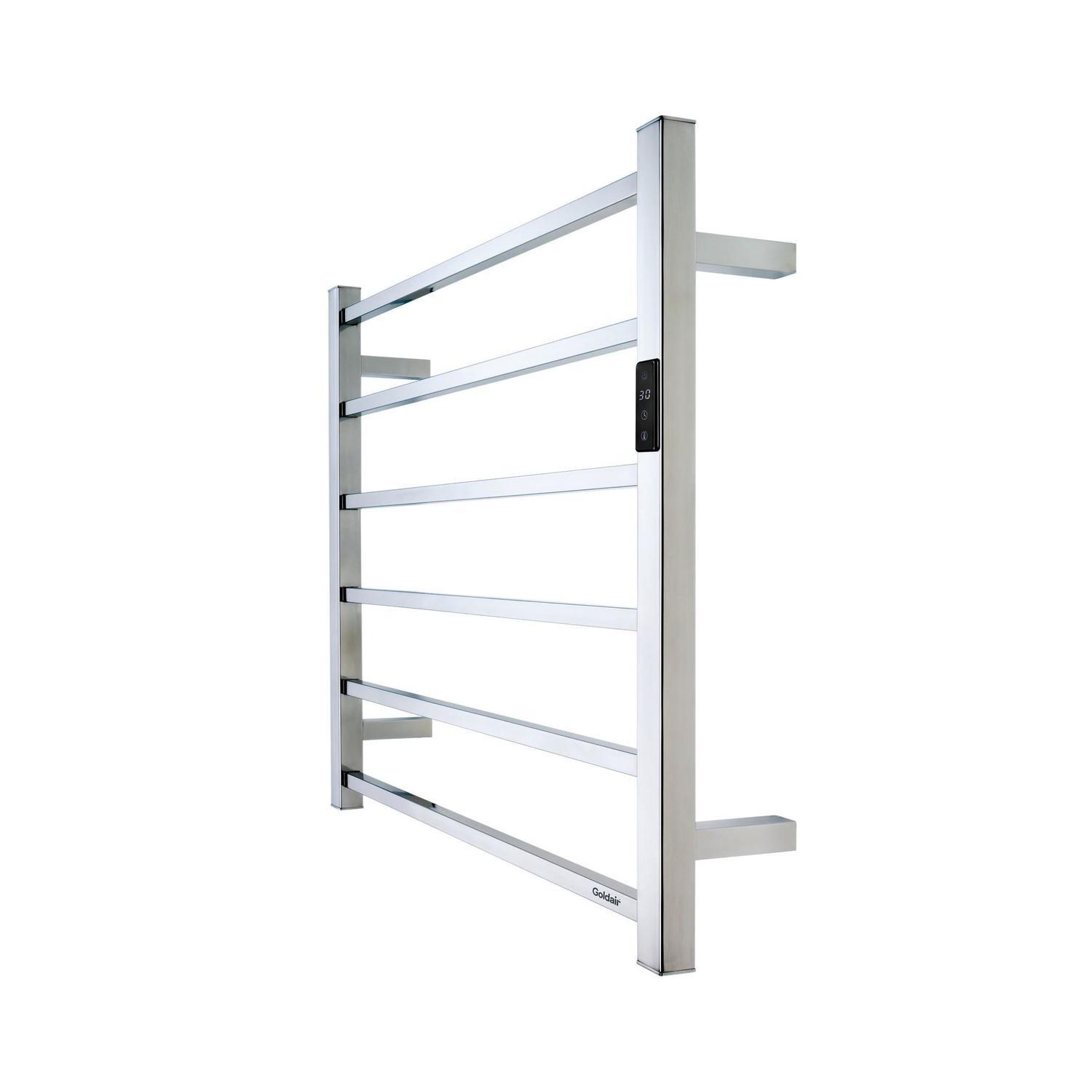 6 Bar Heated Towel Rail Chrome