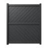 Valla Series Diagonal Driveway Gate H:1800mm x W:1500mm Black